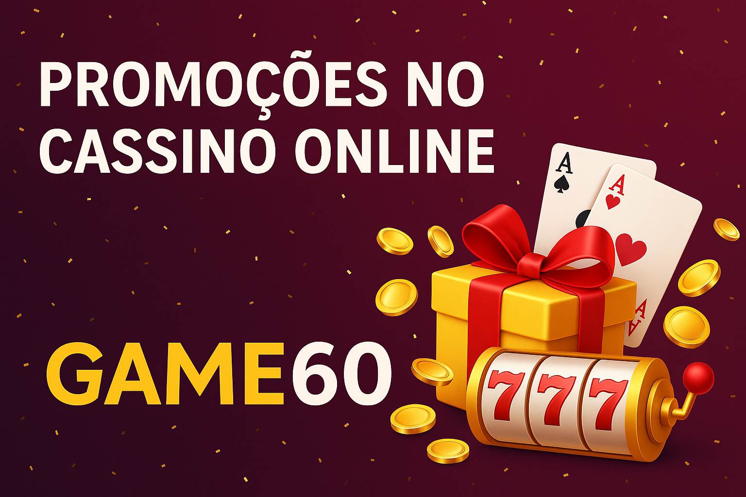 O bônus promocional GAME60 é uma ótima maneira de começar sua aventura