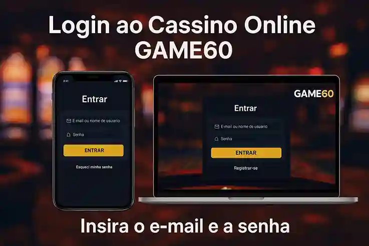 Criar uma nova Conta no plataforma GAME60